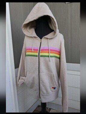 Aviator Nation 5 stripe hoodie size S